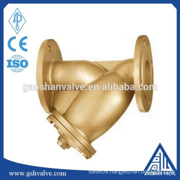 brass flanged y filter